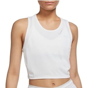 NWT Nike Women's Dri-FIT Race Cropped Running Tank Top